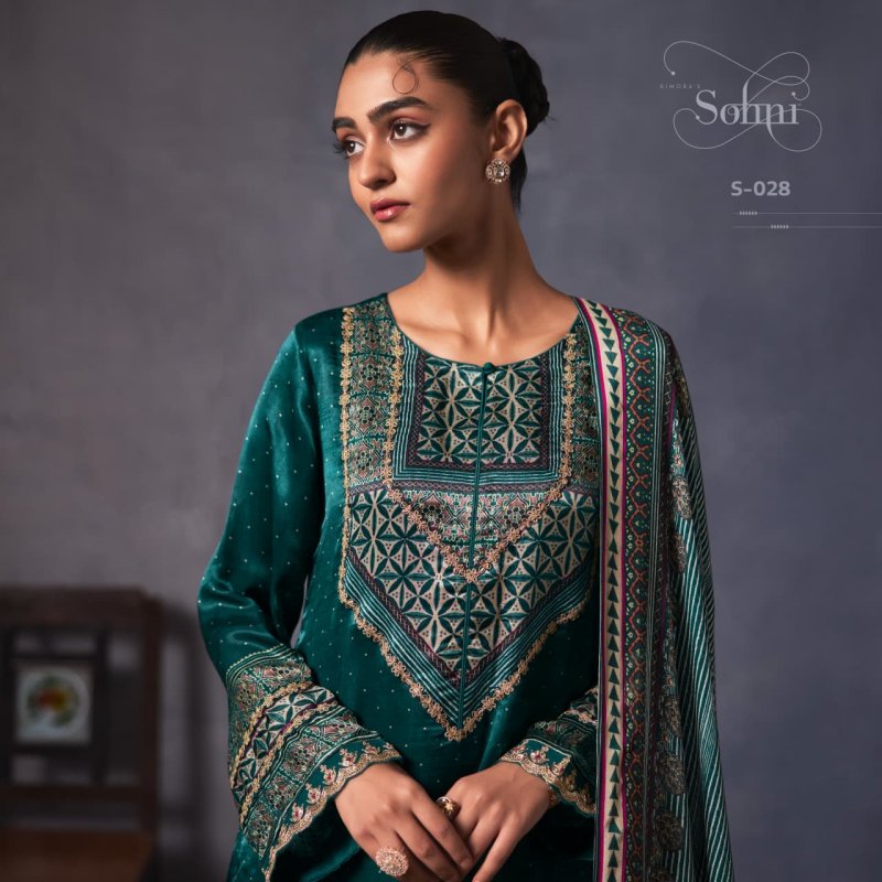 Lajjo By Kimora Sohni Gaji Silk Printed Salwar Suits